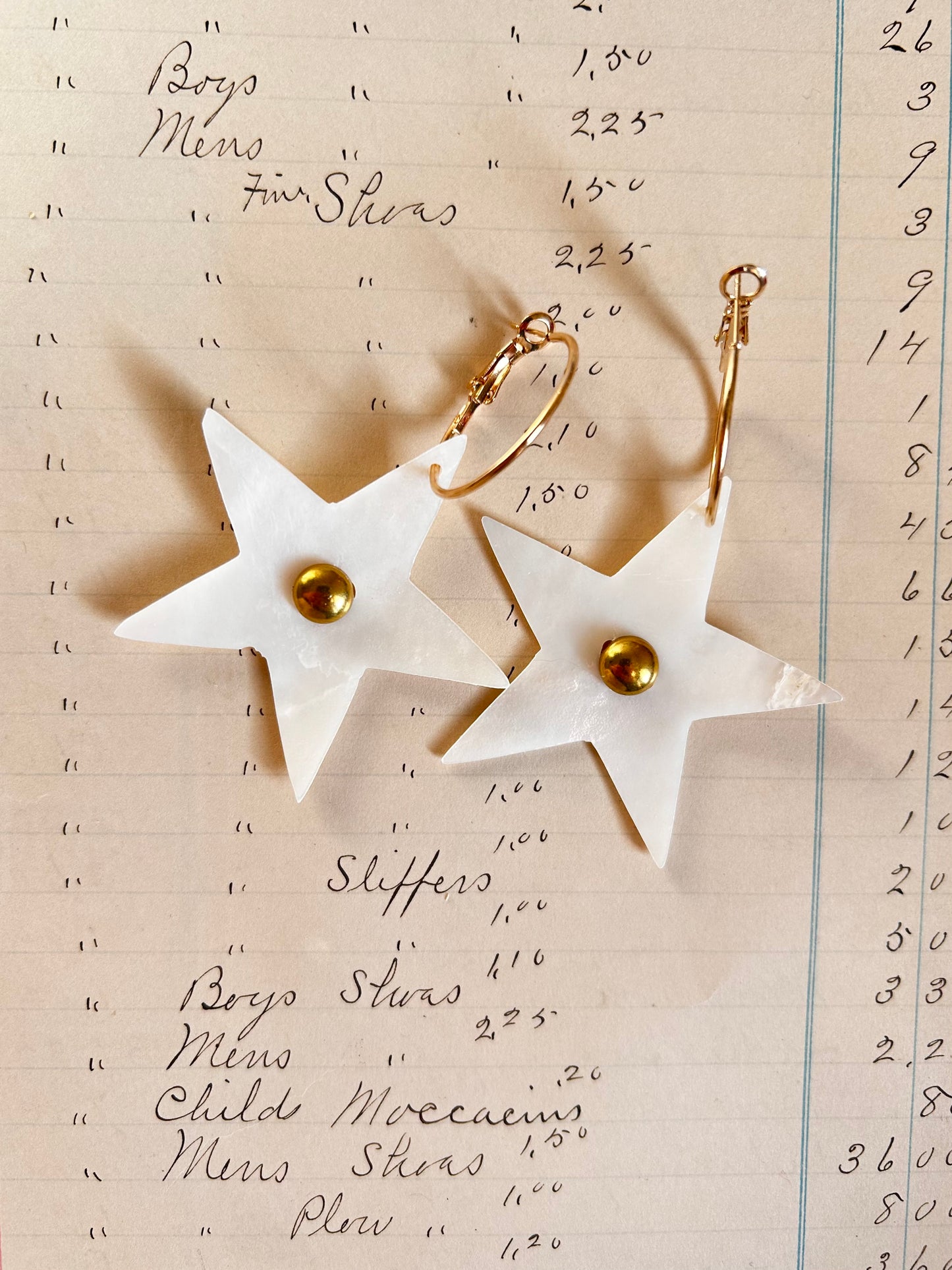 Mother Of Pearl Stars