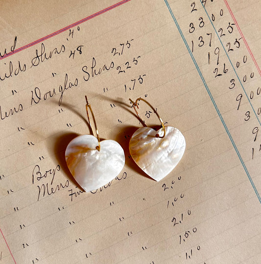 Mini Mother Of Pearl Hearts