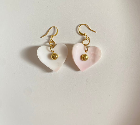 Pink conch hearts
